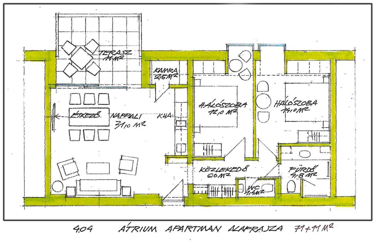 Atrium Apartman Heviz Mit Panoramaterrasse Und Tiefgarage מראה חיצוני תמונה