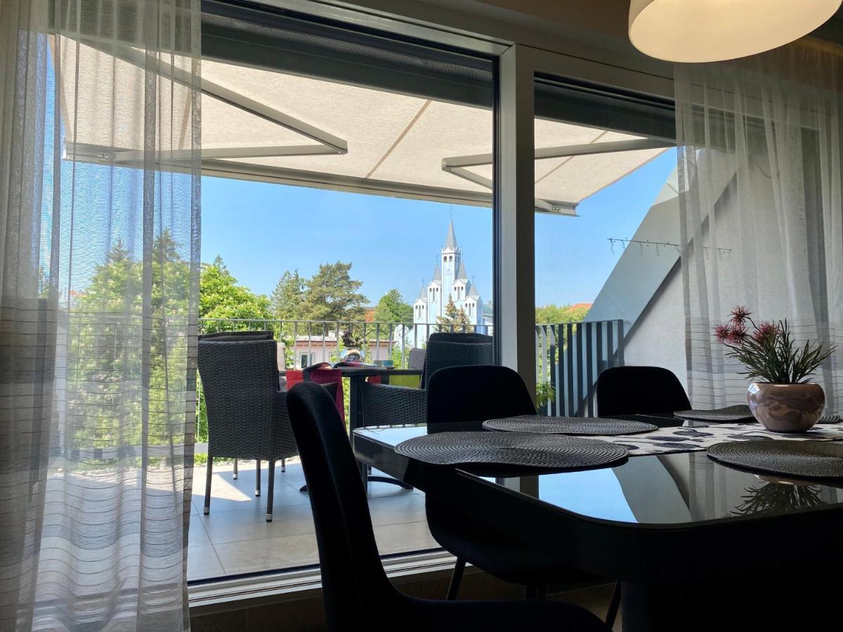Atrium Apartman Heviz Mit Panoramaterrasse Und Tiefgarage מראה חיצוני תמונה